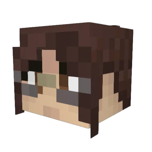 xXMarkieXx Minecraft avatar head, 3D render