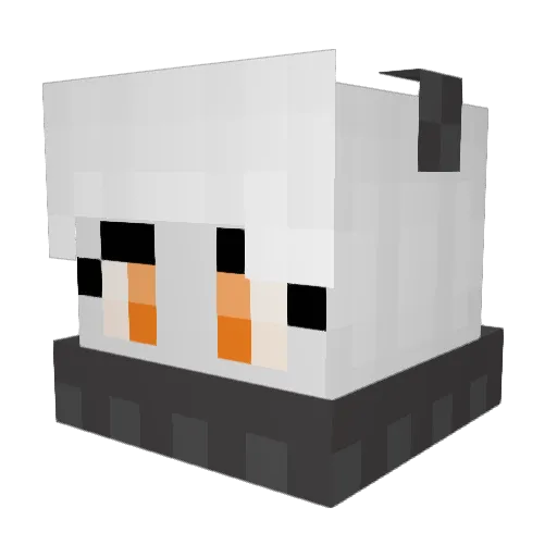 xXMedXx Minecraft avatar head, 3D render