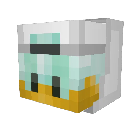 xXMedionLPXx Minecraft avatar head, 3D render