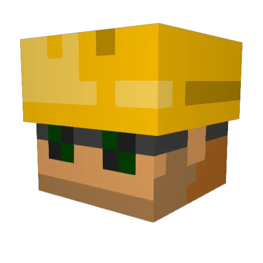 xXMegaBuildXx Minecraft avatar head, 3D render