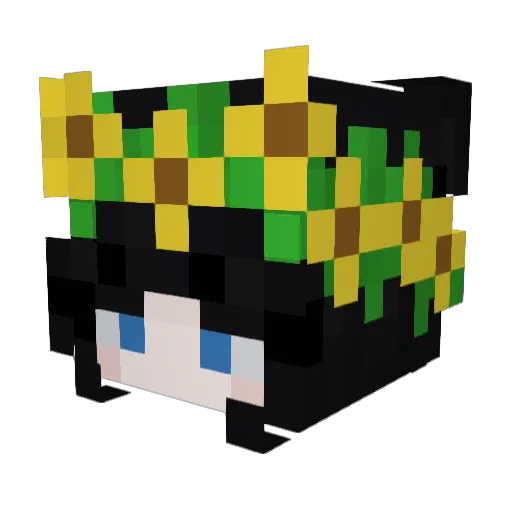 xXMeloneXx_x33 Minecraft avatar head, 3D render
