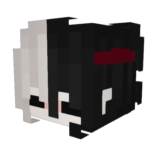 xXMilashkaXx Minecraft avatar head, 3D render