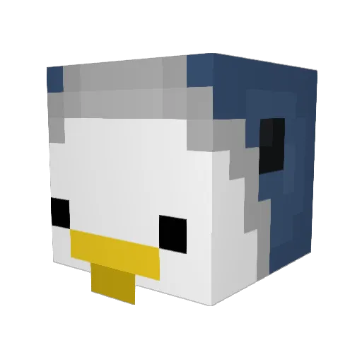 xXMissViolet Minecraft avatar head, 3D render