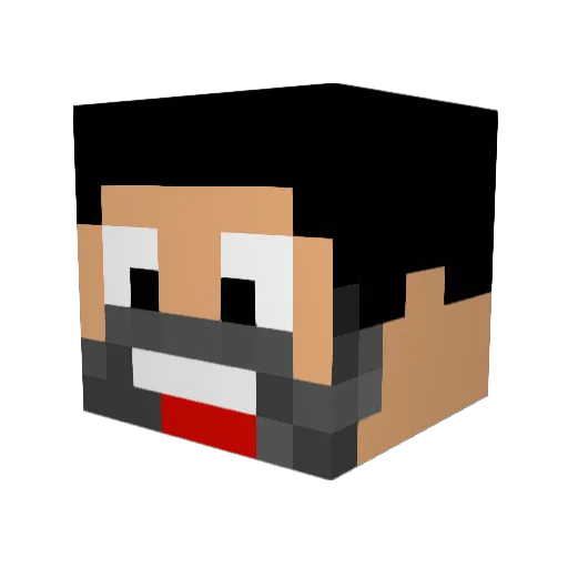 xXMonstera01Xx Minecraft avatar head, 3D render