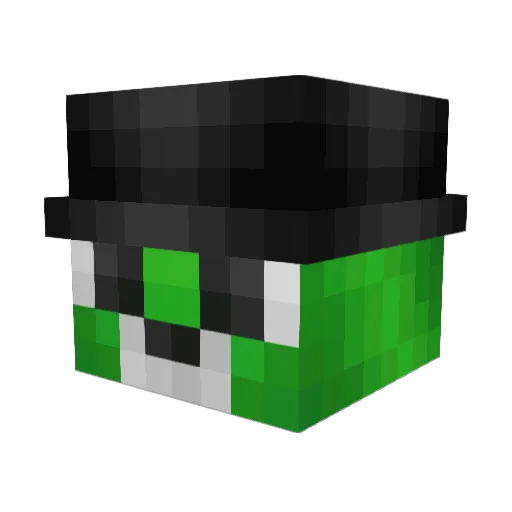 xXMrYoshiXx Minecraft avatar head, 3D render