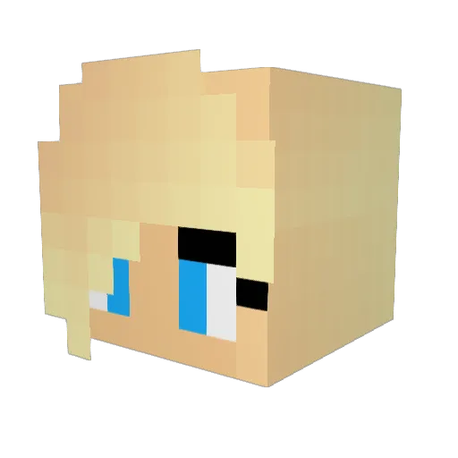 xXNici96Xx Minecraft avatar head, 3D render