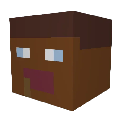 xXNikkiMinajXx Minecraft avatar head, 3D render