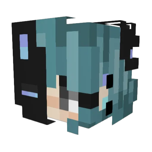 xXOdessa Minecraft avatar head, 3D render