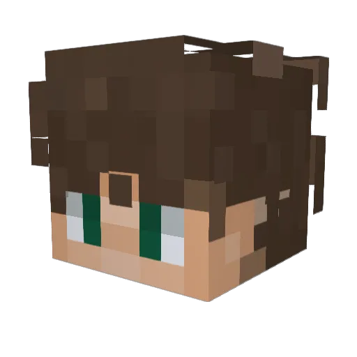 xXOmineingXx Minecraft avatar head, 3D render