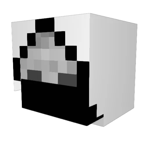 xXOrigami12Xx Minecraft avatar head, 3D render