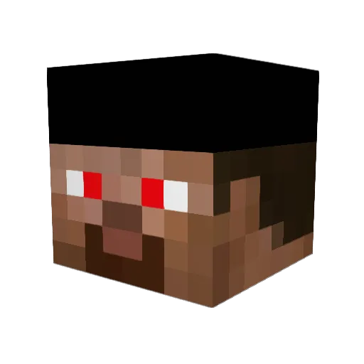 xXPanterXx Minecraft avatar head, 3D render