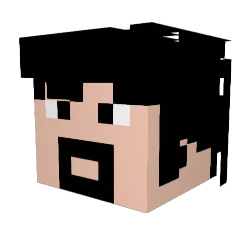 xXPhoneXx Minecraft avatar head, 3D render