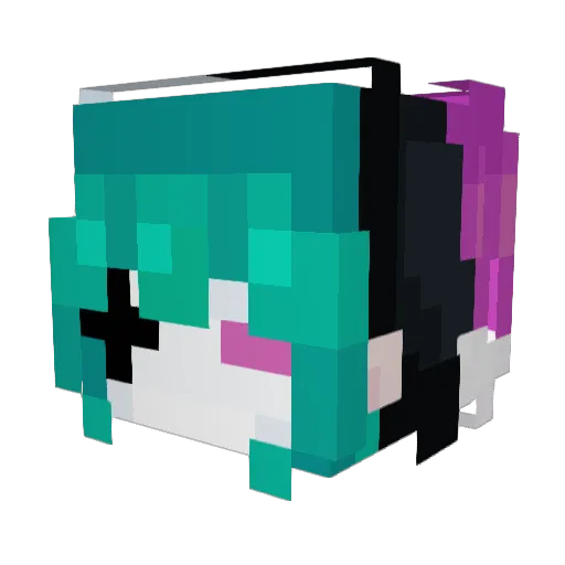 xXPoisonCherryXx Minecraft avatar head, 3D render