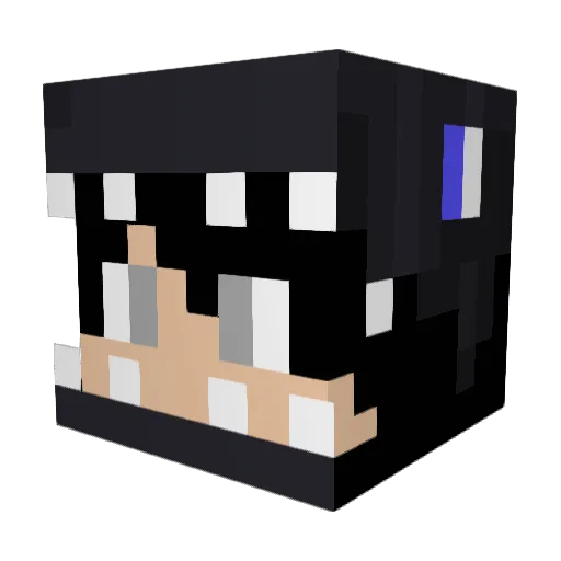xXRainbowsXx Minecraft avatar head, 3D render