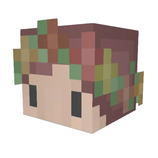 xXRazXx Minecraft avatar head, 3D render