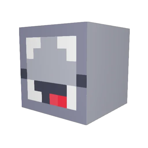 xXRelicXx Minecraft avatar head, 3D render