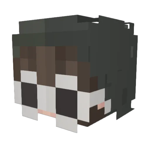 xXRosely_ Minecraft avatar head, 3D render