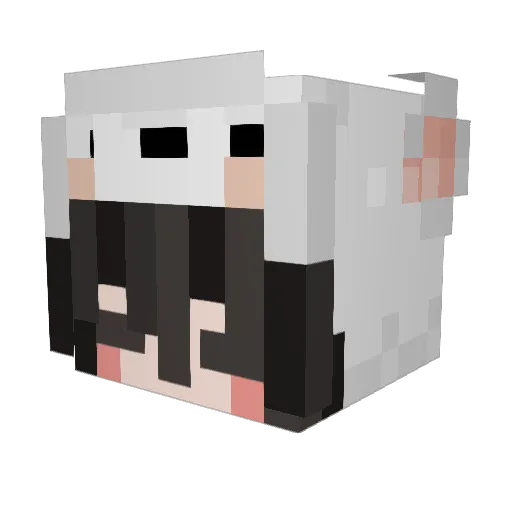 xXSarahXxx Minecraft avatar head, 3D render