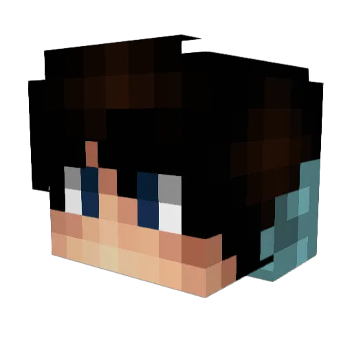 xXShadowXx7 Minecraft avatar head, 3D render