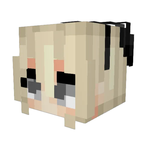 xXShimakazeXx Minecraft avatar head, 3D render