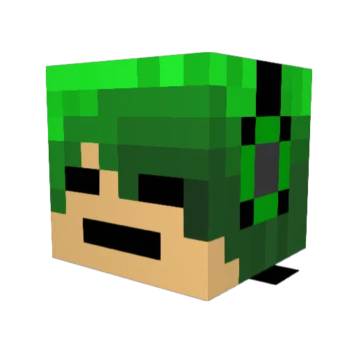 xXSp1d3r_ManXx Minecraft avatar head, 3D render