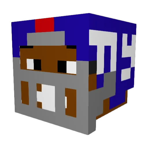 xXSupaWolfXx Minecraft avatar head, 3D render
