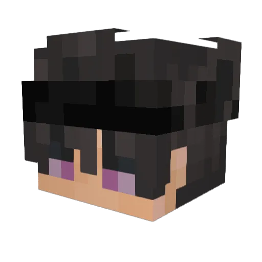 xXSynthXx Minecraft avatar head, 3D render