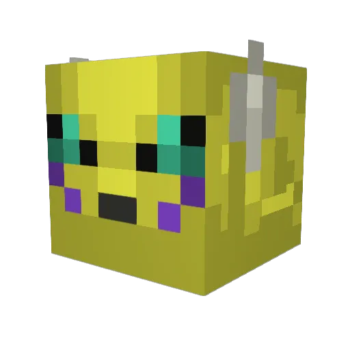 xXT3Xx Minecraft avatar head, 3D render