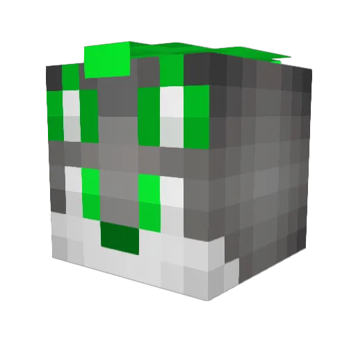 xXTheWolfMXx Minecraft avatar head, 3D render