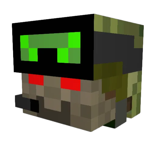 xXTheYouTuberXx Minecraft avatar head, 3D render