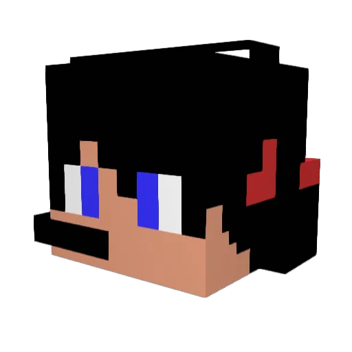 xXTom_TomXx Minecraft avatar head, 3D render