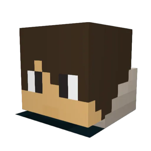xXTomsonXx Minecraft avatar head, 3D render