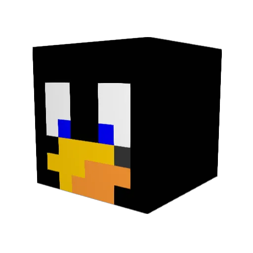 xXTurner Minecraft avatar head, 3D render