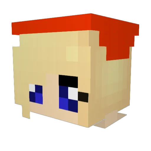xXVal3Xx Minecraft avatar head, 3D render
