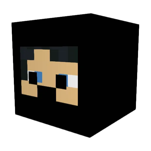 xXVampHDXx Minecraft avatar head, 3D render