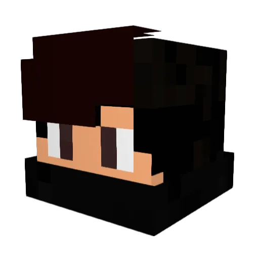 xXVibesXx Minecraft avatar head, 3D render