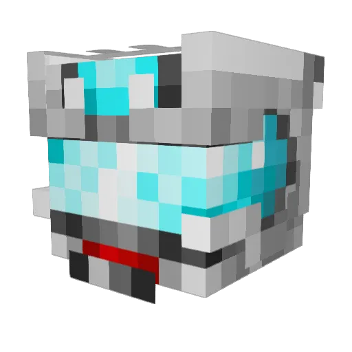 xXViperWolfXx Minecraft avatar head, 3D render