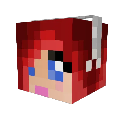 xXWild_VioletXx Minecraft avatar head, 3D render
