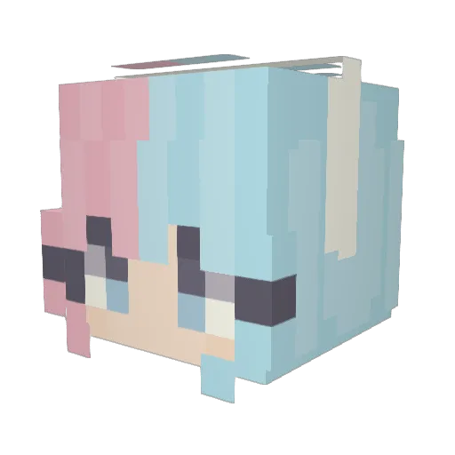 xX_123_Xx Minecraft avatar head, 3D render