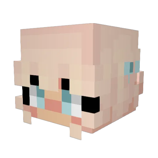 xX_14Roxy16_Xx Minecraft avatar head, 3D render