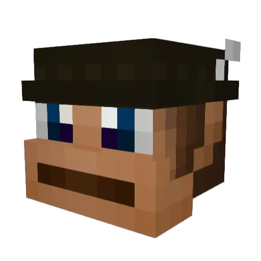 xX_Brocki_Xx Minecraft avatar head, 3D render