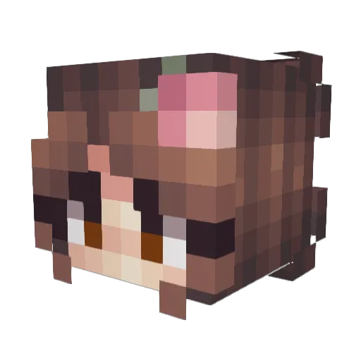 xX_Cakey_Xx Minecraft avatar head, 3D render