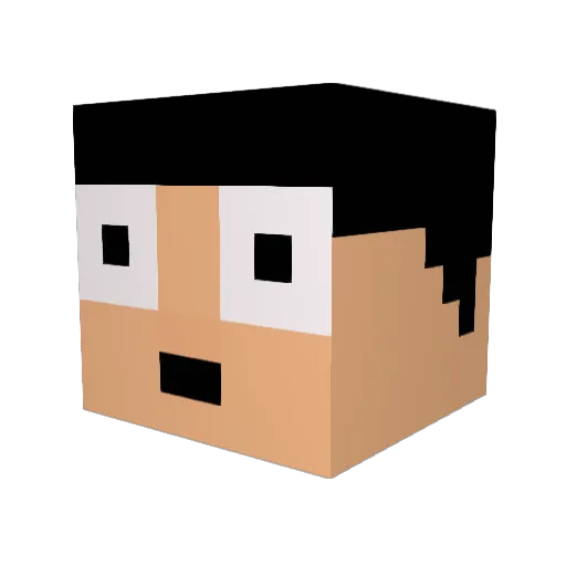 xX_DannyBigD_Xx Minecraft avatar head, 3D render