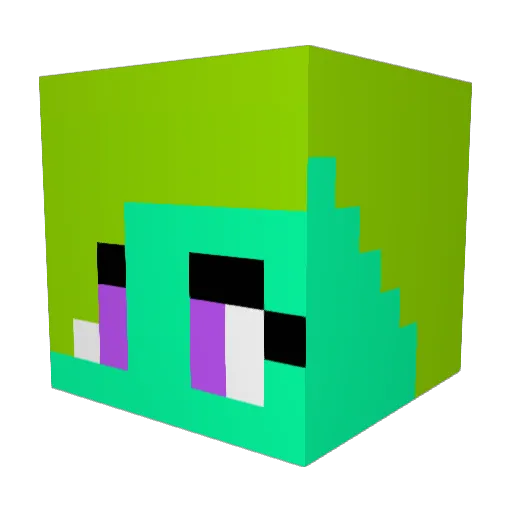 xX_Emely_Xx Minecraft avatar head, 3D render