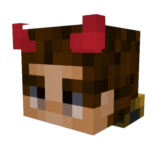 xX_FireBorn_Xx Minecraft avatar head, 3D render