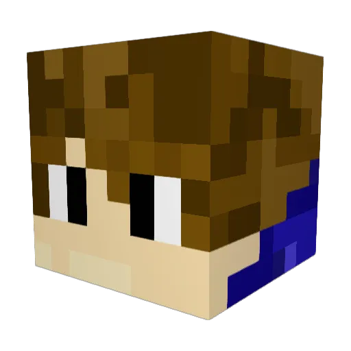 xX_Lou_Xx Minecraft avatar head, 3D render