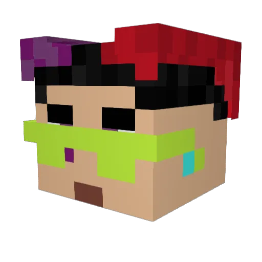 xX_Ludwig_Xx Minecraft avatar head, 3D render