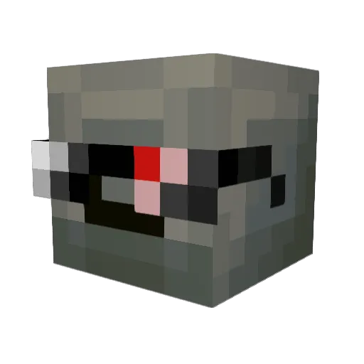xX_Mega_Xx Minecraft avatar head, 3D render