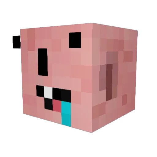 xX_MilkyMan_Xx Minecraft avatar head, 3D render