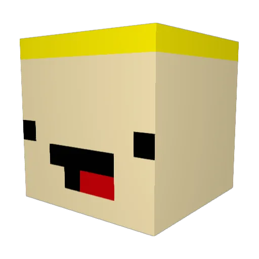 xX_N1GG3R_Xx Minecraft avatar head, 3D render